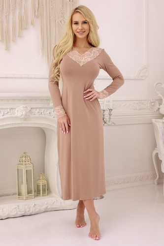 Ceylon Halka Kalimo koszula nocna damska - ecru