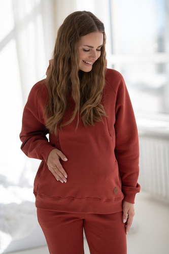 Худі для грудного годування Motherhood Milk&Love oversize chili