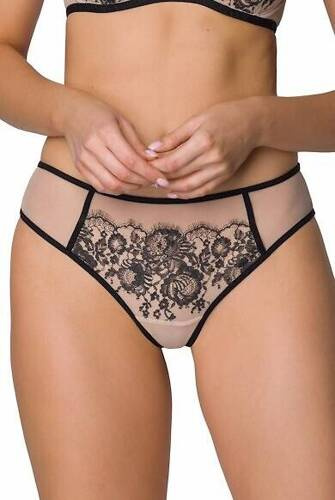 Стрінги жіночі S-3804/4 Frances Mat,- бежевий/чорний