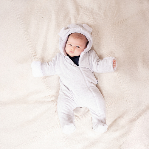 Nicol Willy комбінезон дресовий утеплений 219270 – сірий з лунeю та вушками