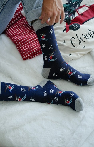 Milena 1290-031 – чоловічі різдвяні шкарпетки 03