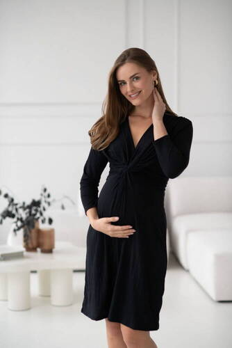 Сукня для вагітних і годуючих Loop рукав 7/8 Milk&Love, - темно-синій