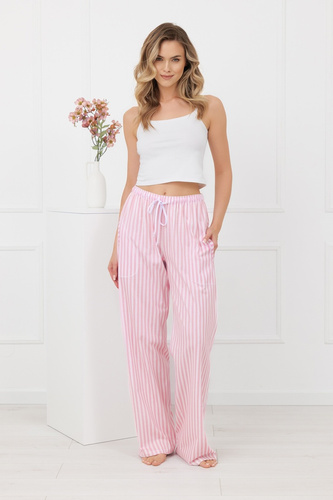 Жіночі штани Faro Italian Fashion 100% бавовна широкі смужки