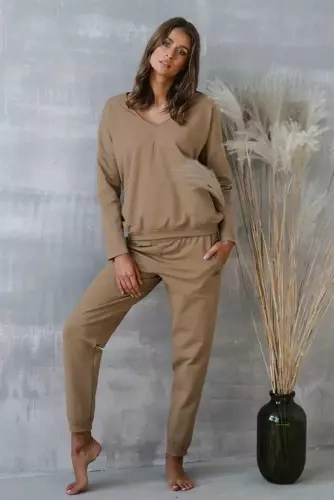 Жіночий світшот Karina Italian Fashion, - camel