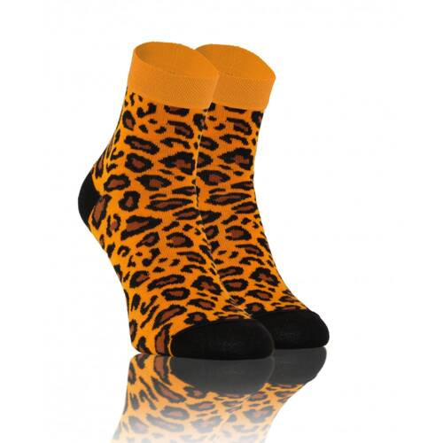Асиметричні шкарпетки Пантерка finest cotton Sesto Senso, - помаранчевий