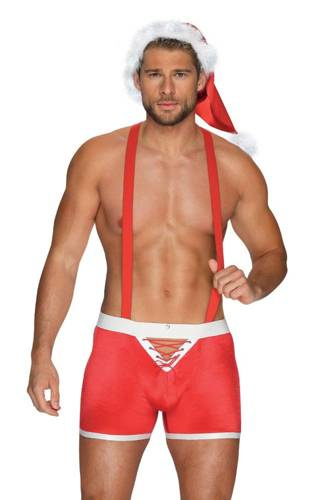 Костюм Містер Санта Mr Claus Obsessive - червоний