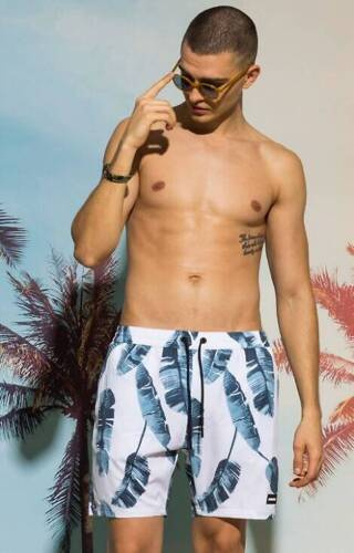 Плавальні шорти чоловічі KMB-218/01 Atlantic, - білий