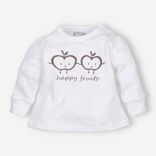 Дитяча кофтинка для дівчинки з органічної бавовни ABN-5301/ECR Happy Apples, - екрю