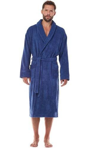 Халат чоловічий 2450 Frotte L&L -navy