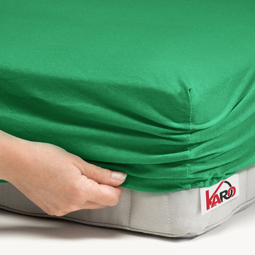 Трикотажне простирадло з резинкою Jersey KARO, - зелена трава