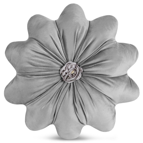 Декоративна подушка Flores Eurofirany квітка Ø40 см silver