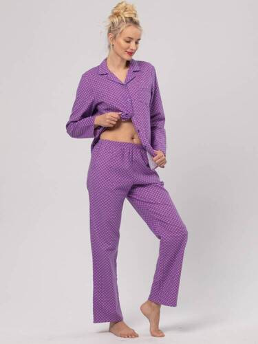 Піжама жіноча LNS 529 Фланель Key, - фіолетовий