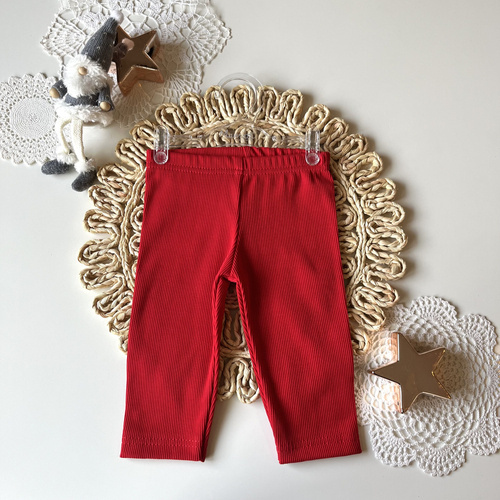 Дитячі легінси для немовлят SL01 Merry Christmas  Mamatti - червоний