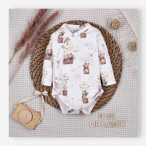 Боді Nini 100% Balloon Friends органічна бавовна, вироблено в Польщі