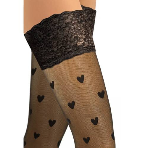 Жіночі самотримаючі панчохи Camilla 8 den Sesto Senso,- nero