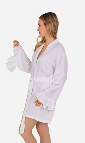 Мусліновий халат жіночий Mela ByShelly, - білий