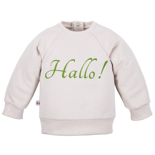 Дитячий світшот Hello World Eevi - екрю