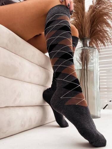 Підколінки жіночі 0248-006 Romby Milena, - 06 темний меланж