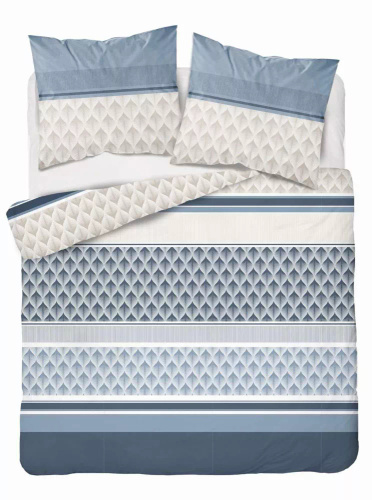Постільна білизна з мікрофібри 5028 A geometria Detexpol, - синій