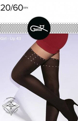 Жіночі колготки Girl-Up 20/60 den wz.43 Gatta, - nero