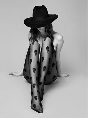 Колготки жіночі G 5975 Agent Skully 20 den Fiore -black