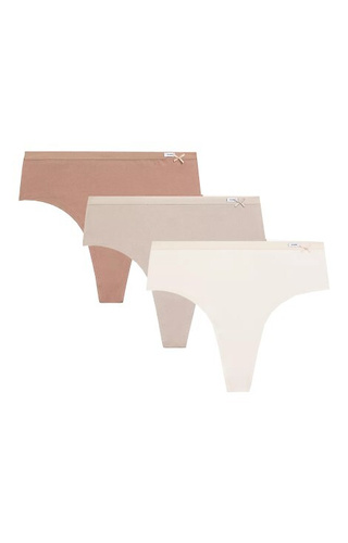 Набір трусиків бразиліана жіночих 3CLP-015 High Atlantic - екрю/бежевий/темно-бежевий