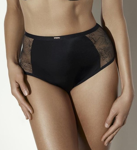 Трусики-бразиліана 2297/B Black Ava мереживні чорні S–3XL