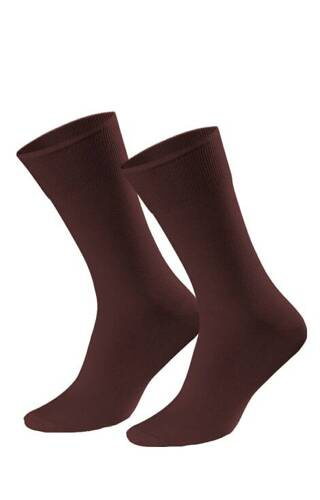 Однотонні чоловічі костюмні шкарпетки art.056  Steven, - коричневі 087