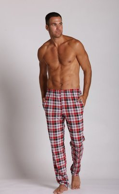 Чоловічі піжамні штани у клітинку 362 Forex - червоний