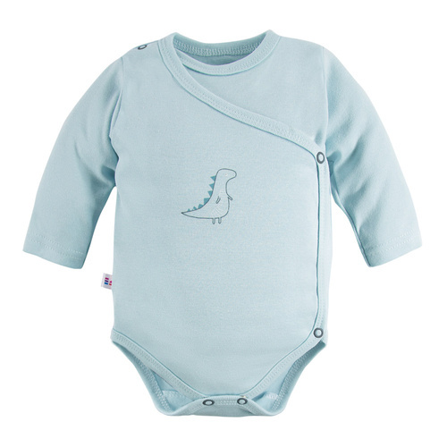 Дитяче боді з довгим рукавом Animals Eevi, - голубий