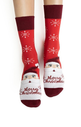 Steven ART.136 – жіночі різдвяні шкарпетки, бавовняні, теплі та м’які -136