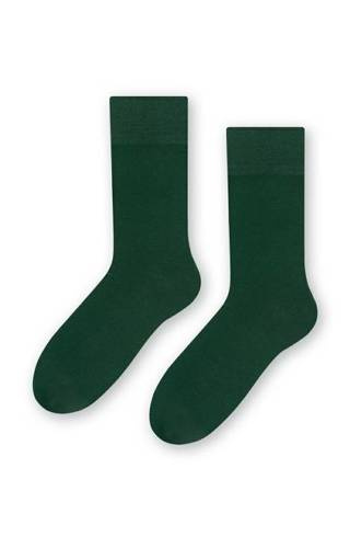 Однотонні чоловічі костюмні шкарпетки art.056  Steven, - зелені 091