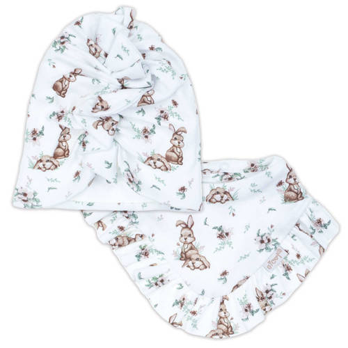 Дитячий комплект шапочка+хомутик 196056 Bunia Nicol