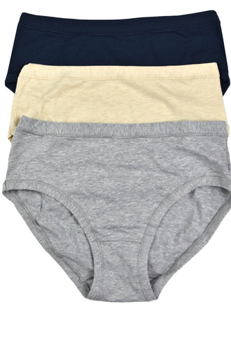 Cotonella 3363 MIDI 3 шт. – жіночі бавовняні трусики, середня посадка, комфорт на щодень