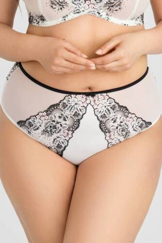 Gorsenia  Трусики жіночіK K 841 Black & White , - білий