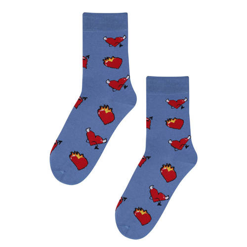 W94.N03 Skarpety Perfect Man Casual wzorowane Wola navy 265