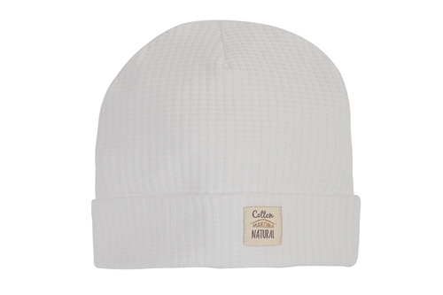 Шапочка для немовлят "Natural Waffel" Makoma white