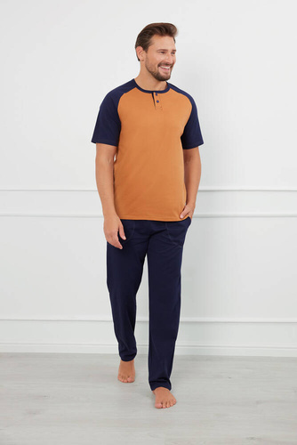 Чоловіча піжама Aleksander довгий рукав Italian Fashion  - зелений