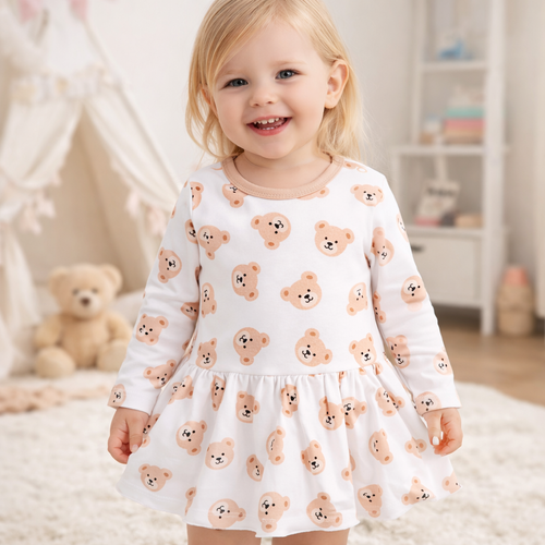 Дитяче плаття з органічної бавовни ABN-5362 Sweet Bears Nini