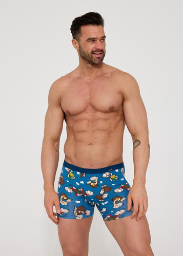 Cornette Tattoo 280/258 Chillout 2 – сині бавовняні чоловічі боксерки