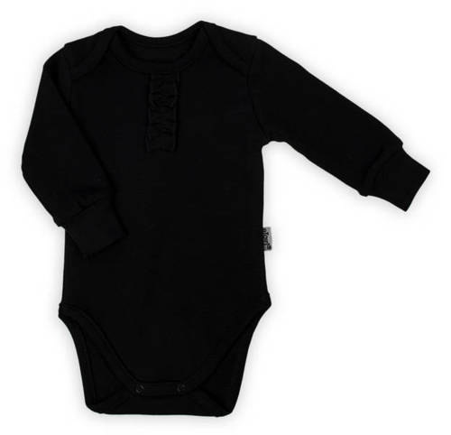 Боді з довгим рукавом 163536 Magia Świąt Nicol, - чорний/ волани