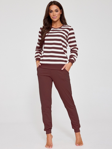 Жіноча піжама Cornette Molly 635/475 шоколадна – 100% бавовна комфорт