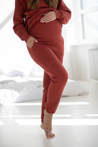 Motherhood Milk&Love chili oil– штани для вагітних з еластичним поясом