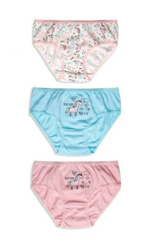 Набір трусиків для дівчинки 3шт. G-246 SD A'3 Lama, - mix kolor