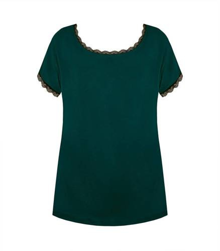 Піжамна кофта Margot Mix&Match Gładka Nipplex, - зелений