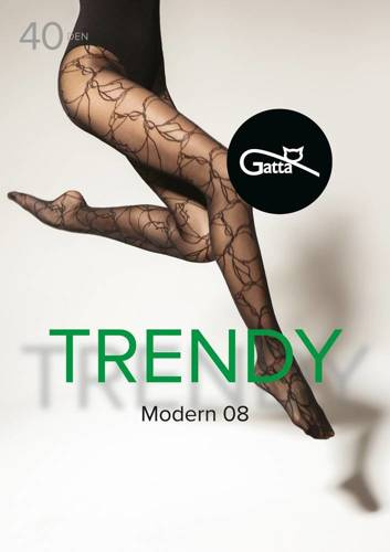 Жіночі колготки 40 den Modern wz 08 Gatta, - nero