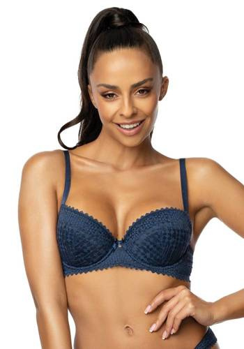 M-3344/22 Cora Biustonosz Full Cup  Usztywniany Mat turkusowy
