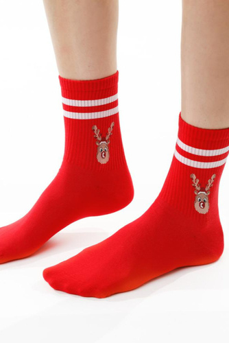 Steven ART.136 – жіночі різдвяні шкарпетки, бавовняні, теплі та м’які -118