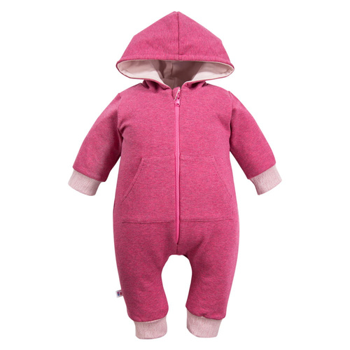 Дитячий чоловічок з капюшоном  Bonjour Eevi, - бордовий