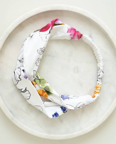 Пов'язка на волосся на резинці Milk&Love, - кремово-білий